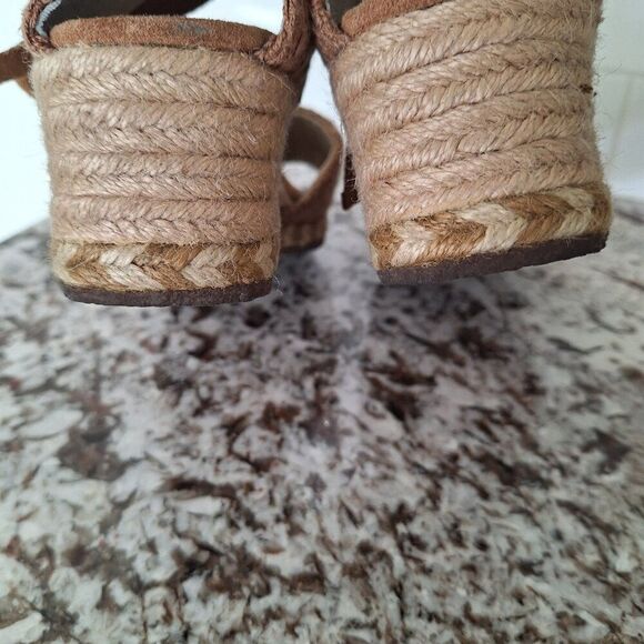 Ugg ankle strap wedge espadrille wool sandals size 9 - Picture 5 of 11
